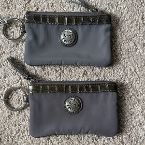 Brighton Gray Coin Pouch with Keyring